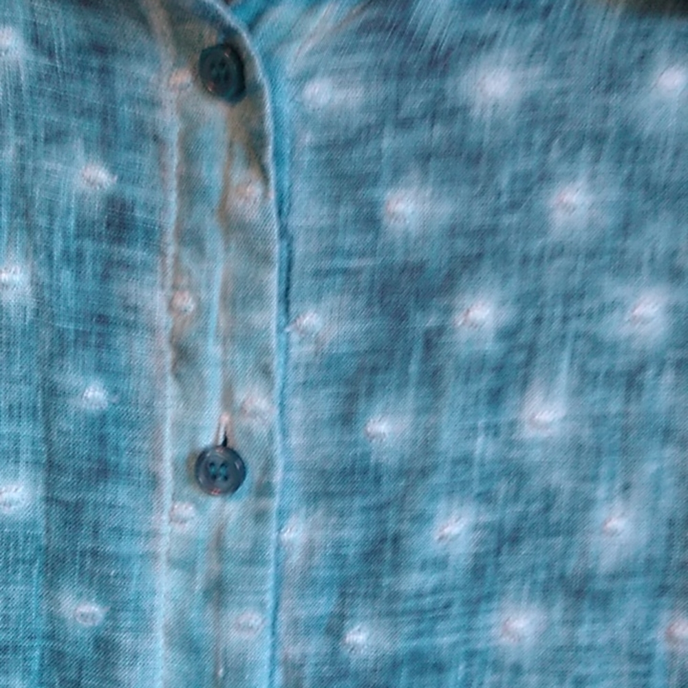 Soft Surrounding Long Line Tunic Button Front Shi… - image 6